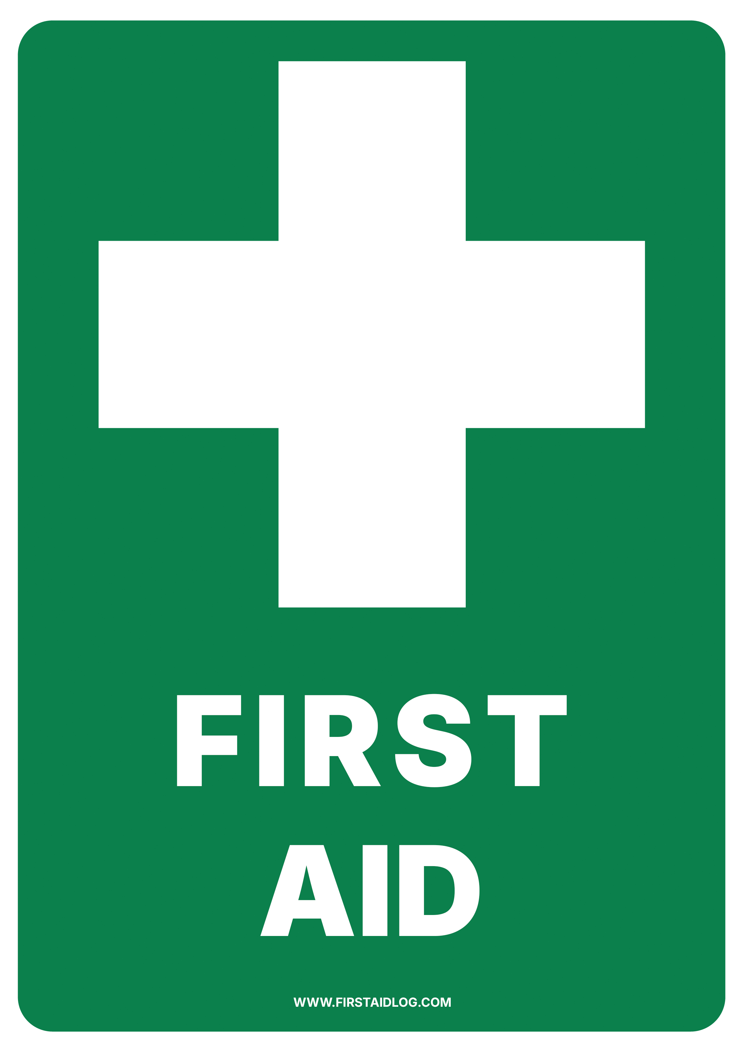 First Aid Bold sign