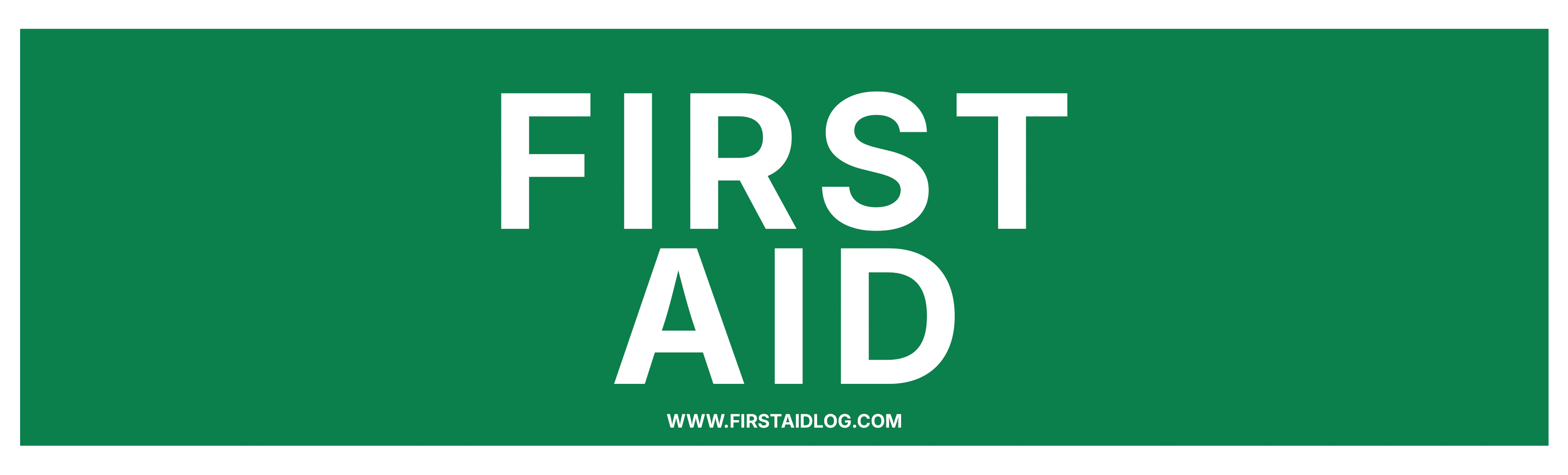 First Aid Center sign