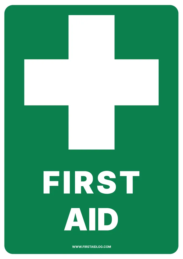 First Aid Bold sign